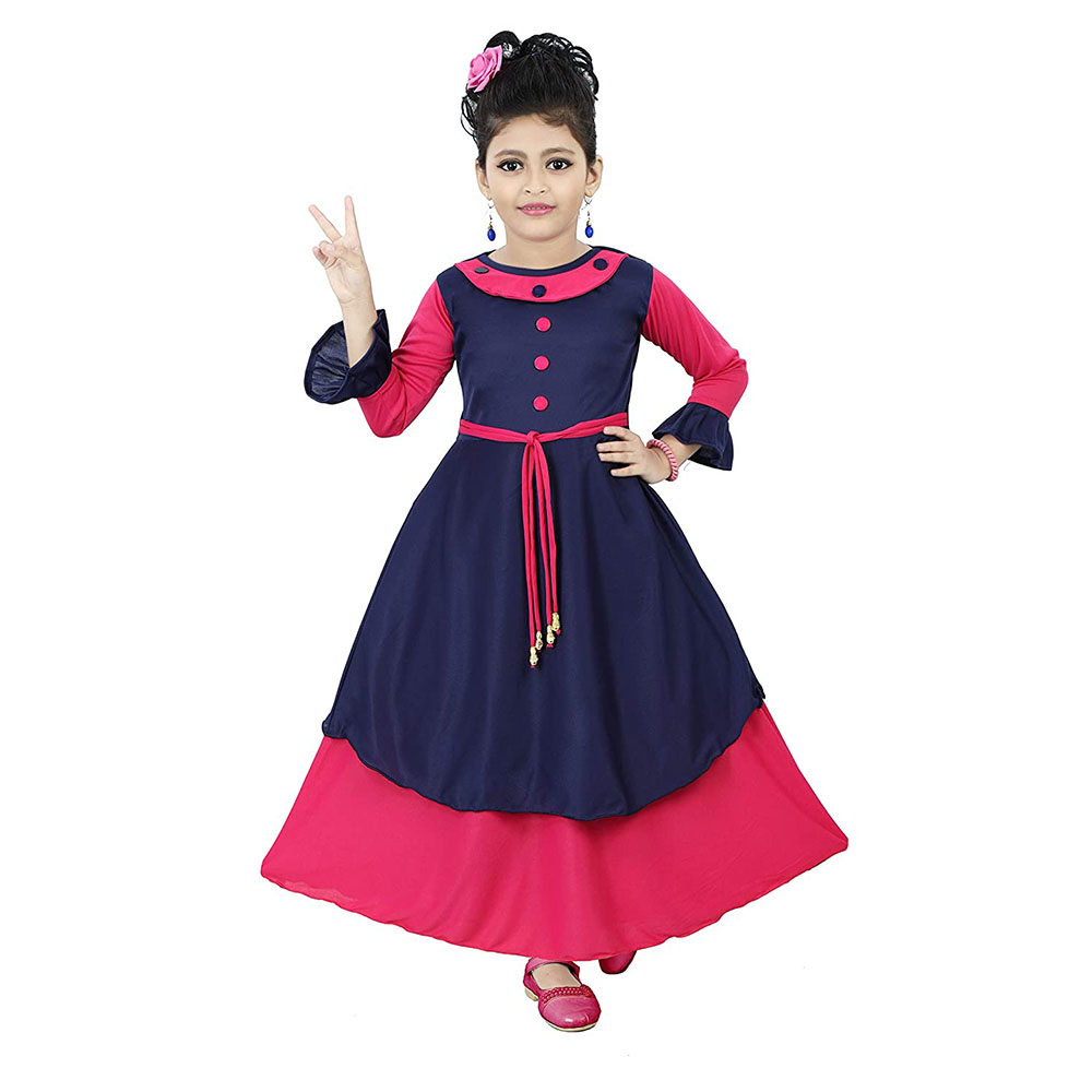 Kids Festive Maxi Gown Dress for Girls