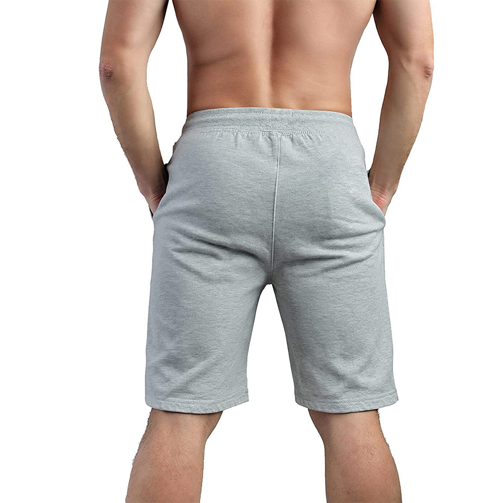 Hotfits Mens Grey Cotton Gym Regular Shorts Hard