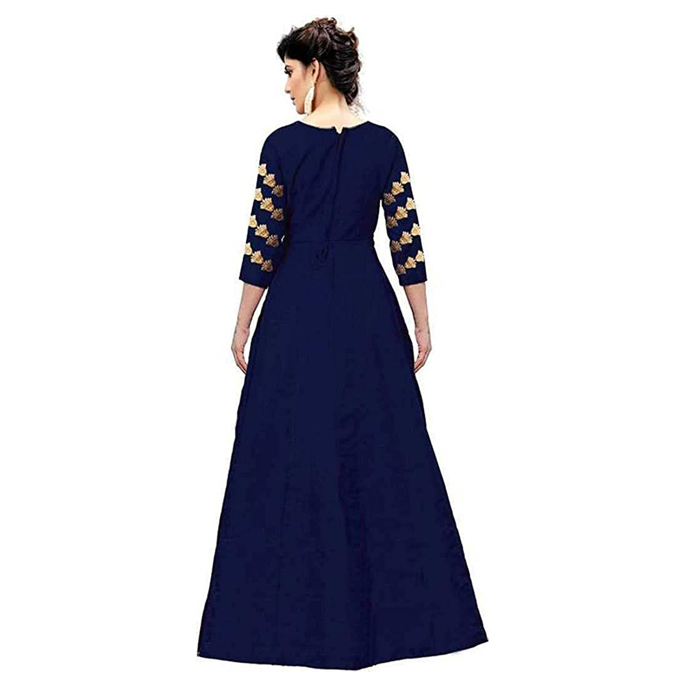 Womens Blue Maxi Gown