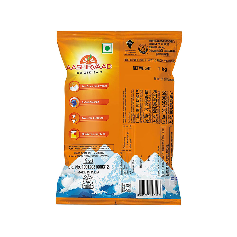 Aashirvaad Salt with 4 Step Advantage 1Kg