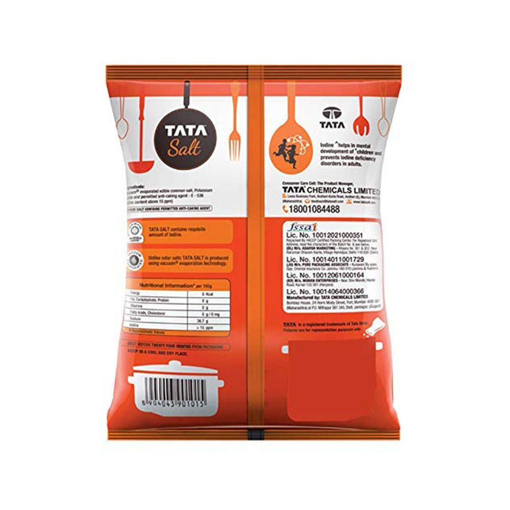 TATA Salt Vacuum Evaporated Lodised 1Kg Pouch