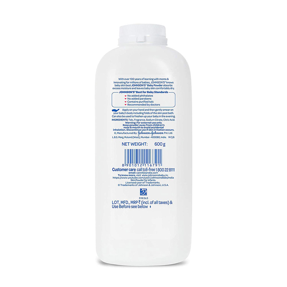 Johnsons Baby Powder 600g