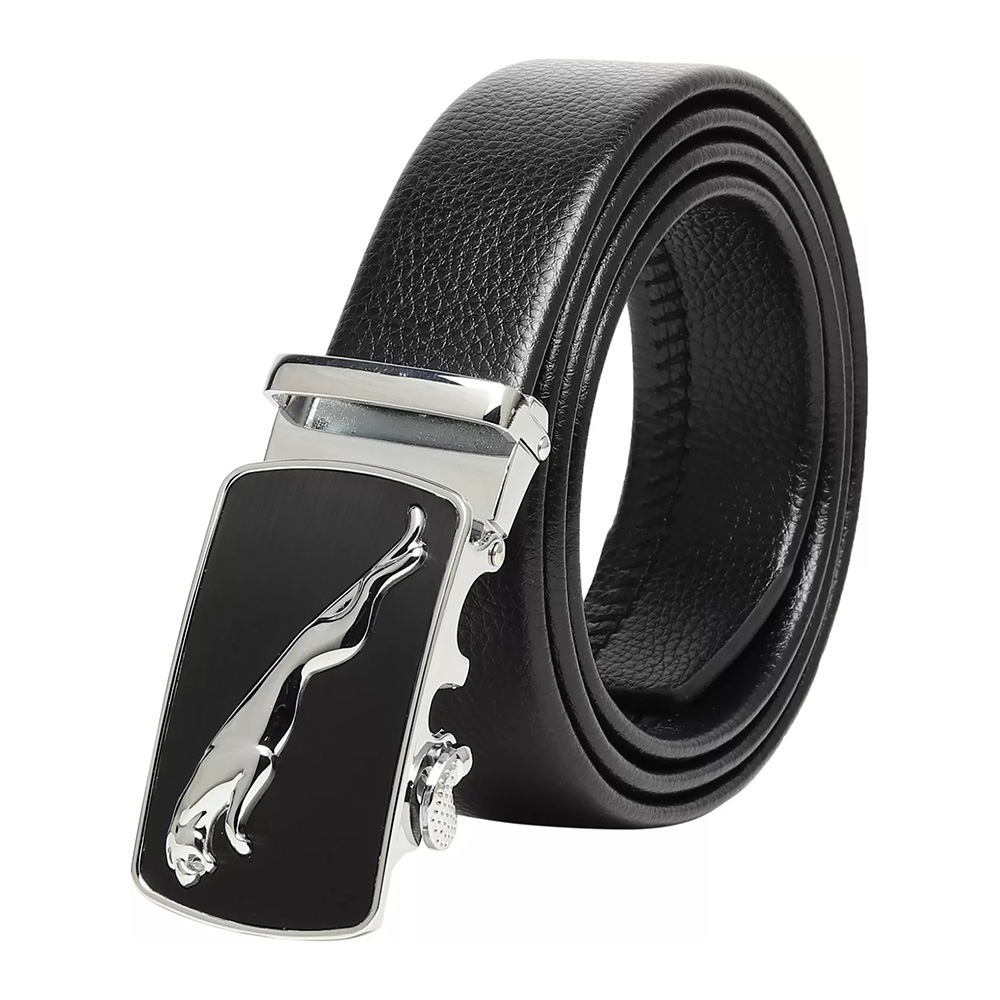 Men Casual Black Artificial Leather Belt