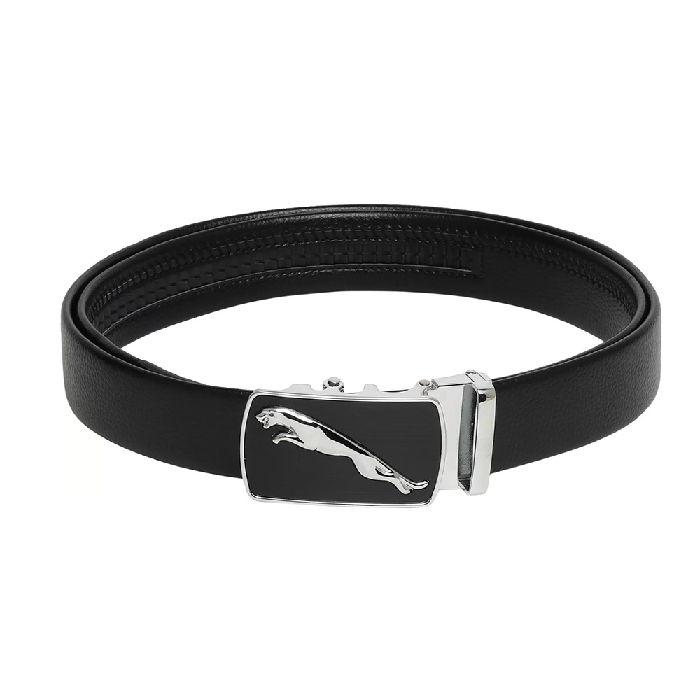 Men Casual Black Artificial Leather Belt