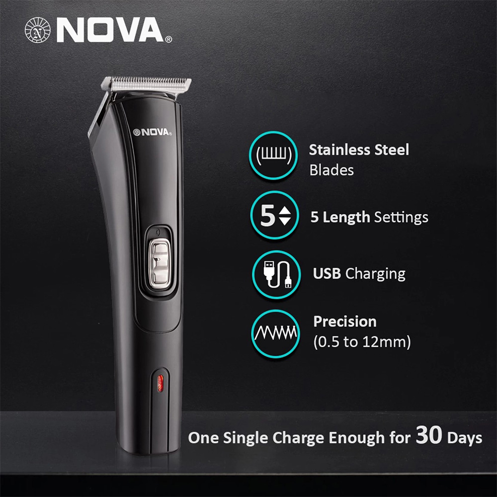 Nova NHT 1039 USB Untime 45min Trimmer for Men